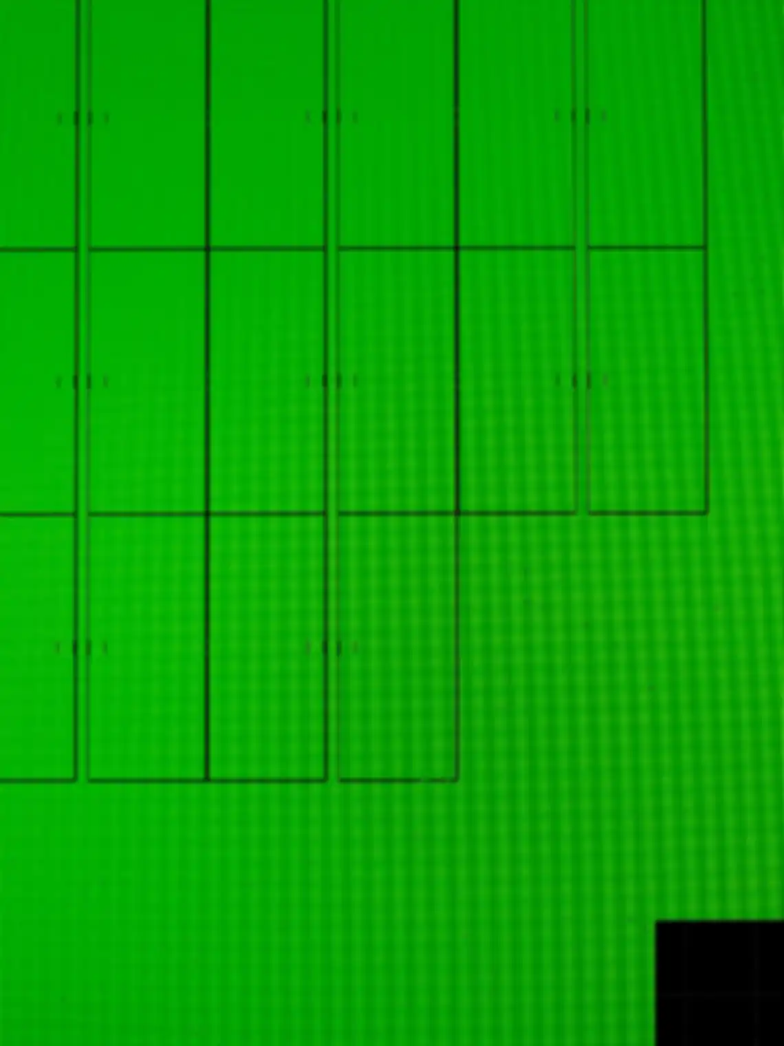 Green, pixelated circuit board pattern on a black background