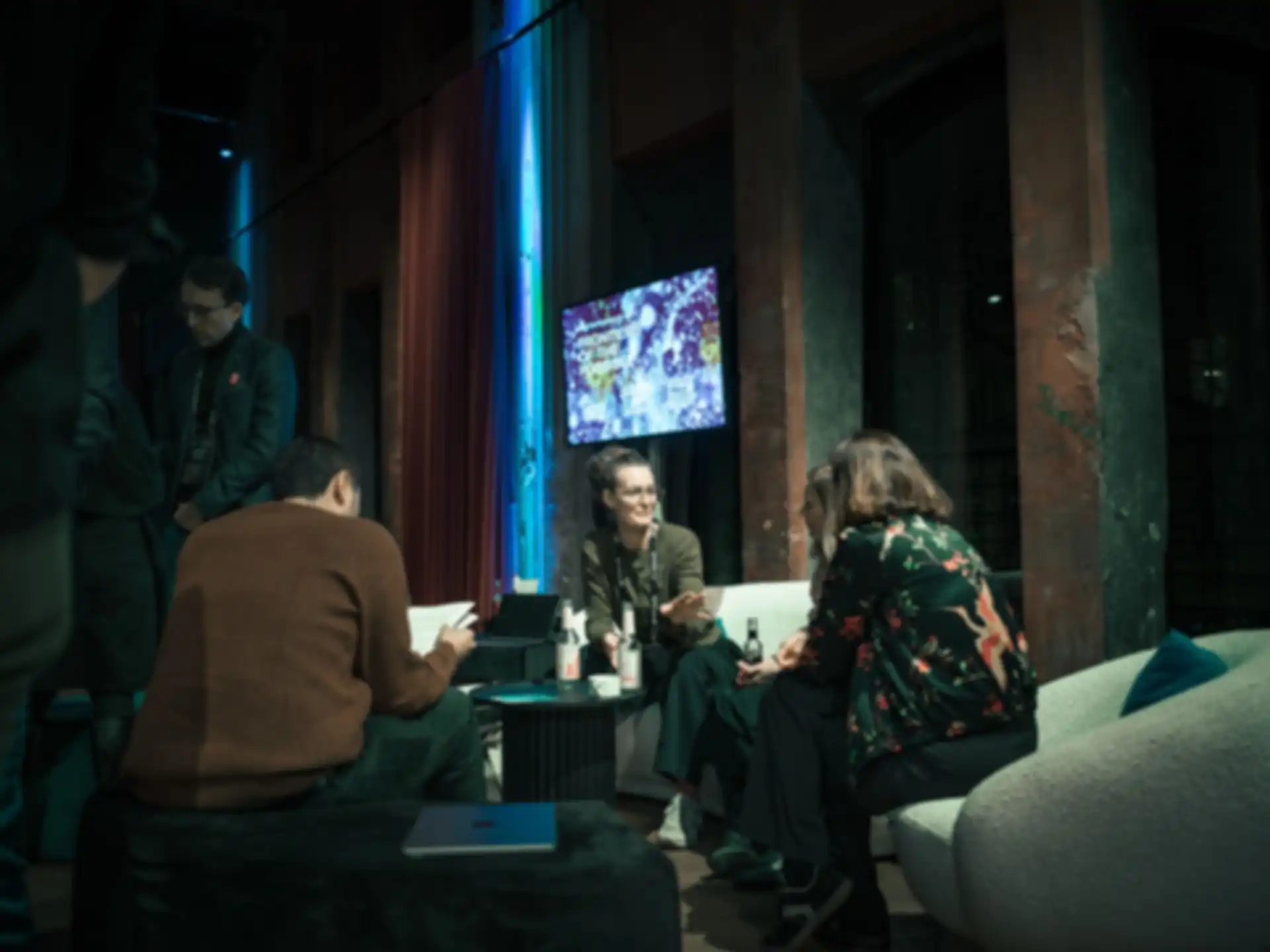 A group in conversation